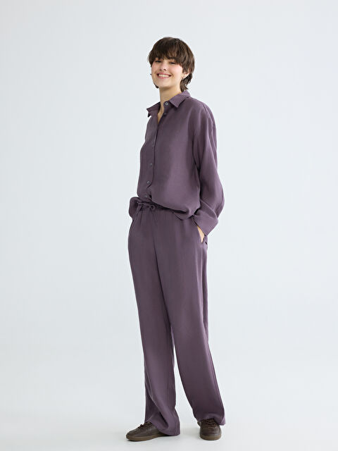 XSIDE Belİ Lastikli Geniş Paça Kadın Pantolon	 - S6H703Z8-JS8