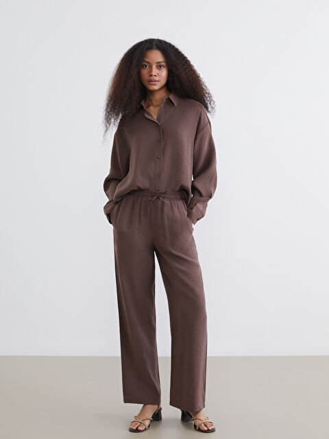 XSIDE Belİ Lastikli Geniş Paça Kadın Pantolon	 - S6H703Z8-K41