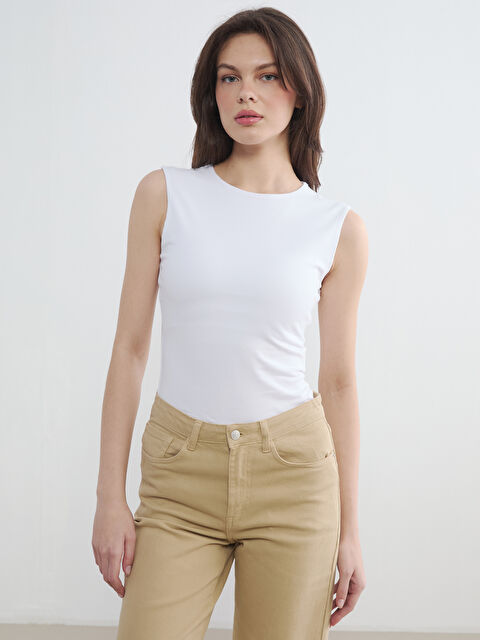 LCW Vision Bisiklet Yaka Kadın Atlet - S6H765Z8-Q6K