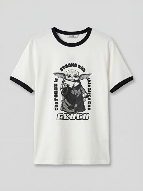 XSIDE Bisiklet Yaka Star Wars Baskılı Erkek Tişört - S6H809Z8-R9J