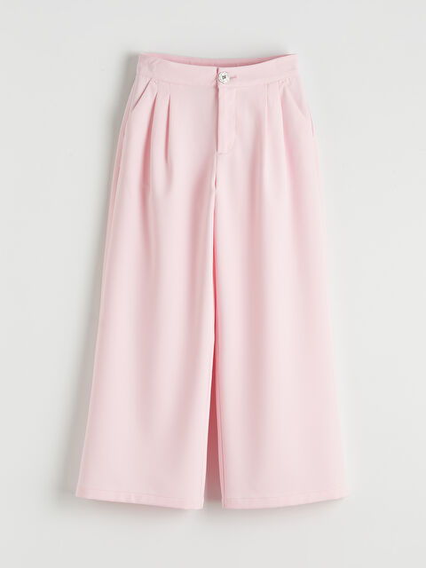 LCW Girls Studio Pileli Kız Çocuk Geniş Paça Pantolon - S6H843Z4-FWJ