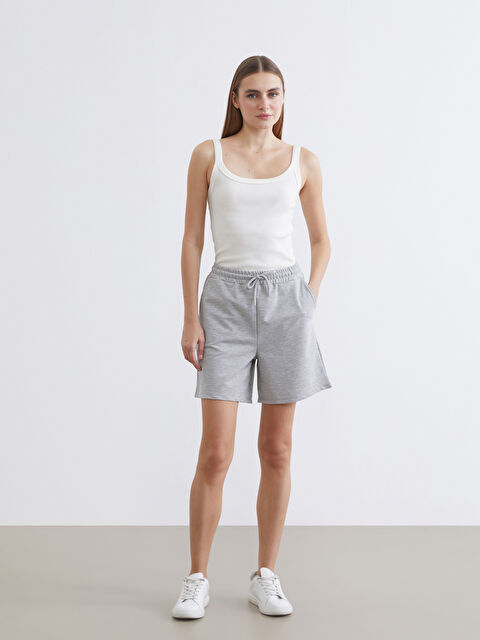 LCW ECO Beli Lastikli Kadın Şort - S6H869Z8-CT3