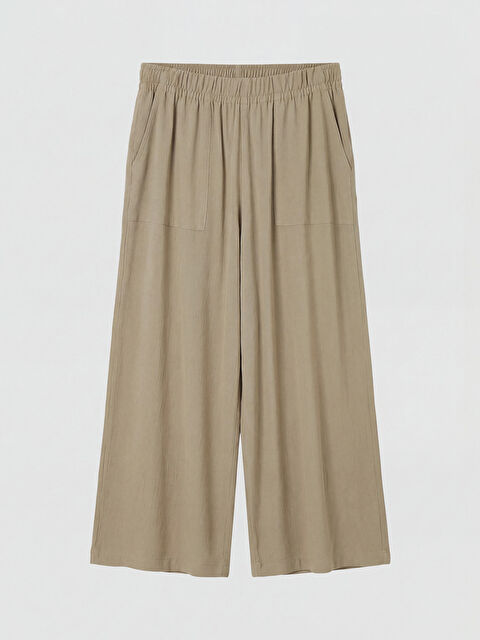 LCW Grace Beli Lastikli Geniş Paça Kadın Pantolon