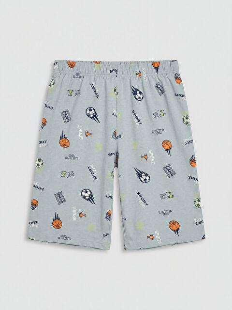 LCW Kids Baskılı Erkek Çocuk Pijama Şort
