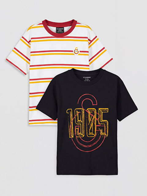 LCW Kids Galatasaray Baskılı Erkek Çocuk Tişört 2'li