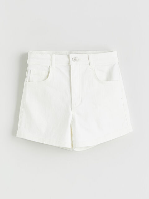 LCW ECO Basic Kız Çocuk Jean Şort - S6HA34Z4-FDH