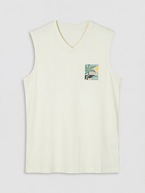 LCWAIKIKI Classic V Yaka Penye Erkek Kolsuz Tişört