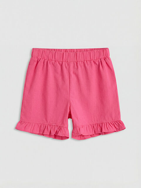 LCW Kids شورت بناتي بكشكشة بخصر مرن - S6HB60Z1-GS5