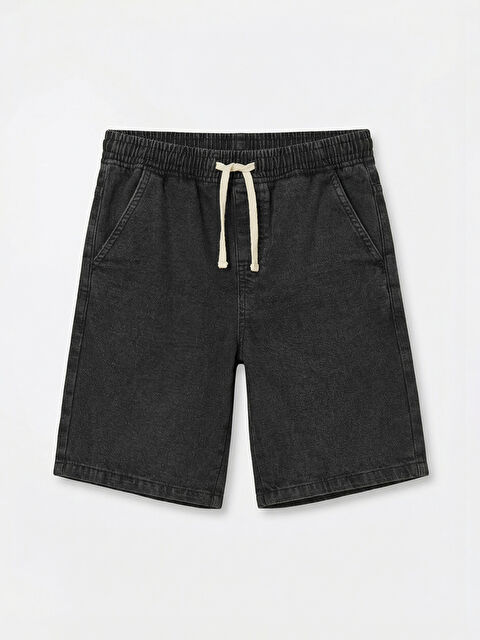 LCW Kids شورت جينز للأولاد بخصر مطاطي