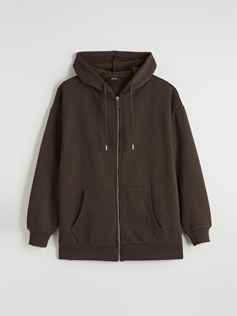 XSIDE Kapüşonlu Kadın Kalın Fermuarlı Sweatshirt	 - S6HC53Z8-ZKW