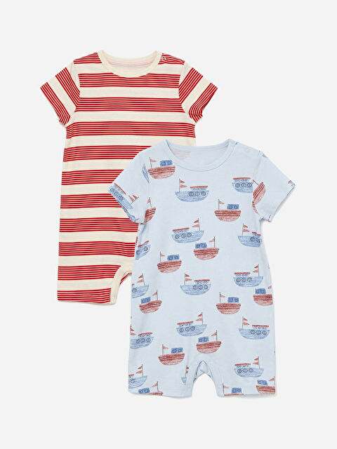 LCW baby Baskılı Erkek Bebek Tulum 2'li