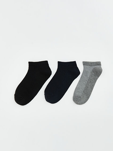 LCW ECO Men's Ankle Socks, Set of Three - S6HC96Z8-CVL