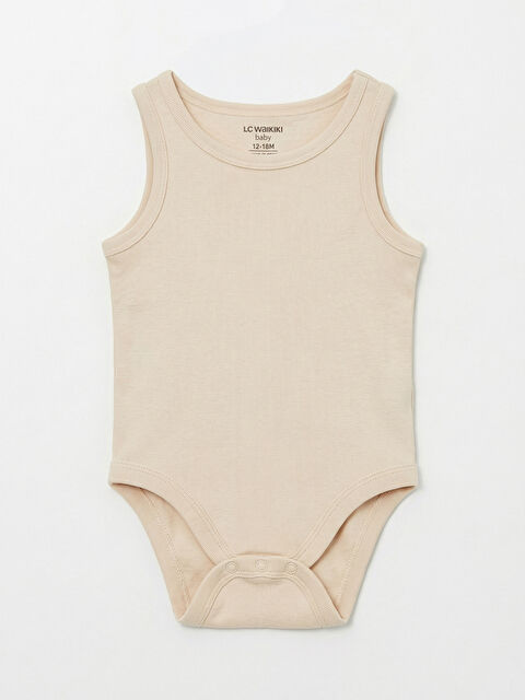 LCW baby Bisiklet Yaka Erkek Bebek Çıtçıtlı Body - S6HD36Z1-QWF