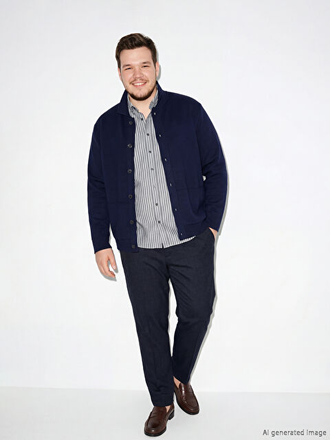 SOUTHBLUE Standart Kalıp Armürlü Erkek Pantolon