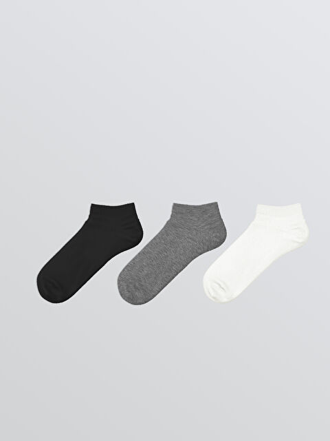LCW ECO Men's Ankle Socks, Set of Three - S6HD48Z8-HUC
