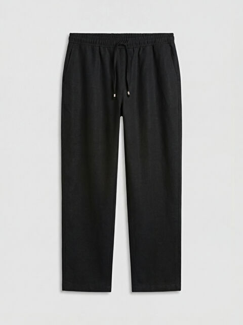 LCW Vision بنطلون رجالي بقصة عادية بمظهر الكتان