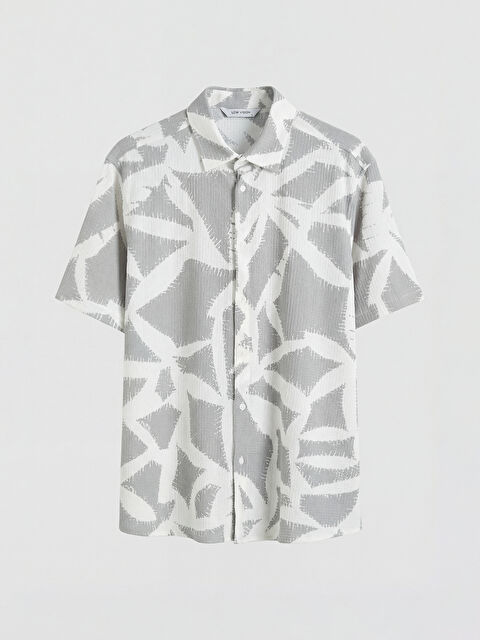 LCW Vision Regular Fit Desenli Erkek Gömlek - S6HE66Z8-DKB