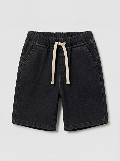 LCW baby Boy BLACK Denim Shorts - S6HE85Z1-326