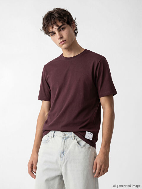 XSIDE Man PLUM T-Shirt - S6HF56Z8-HHD