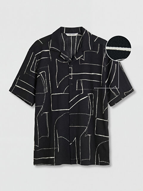 LCW Vision Regular Fit Baskılı Erkek Dokulu Gömlek - S6HF90Z8-CVL