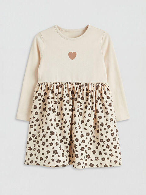 LCW Kids Girl BEIGE Dress - S6HG02Z1-FT0