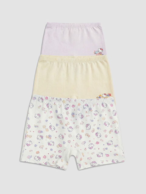 LCW Kids Kız Çocuk Hello Kitty Baskılı Boxer 3'lü