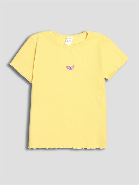 LCW baby Baby Girl YELLOW T-Shirt - S6HG94Z1-FRN