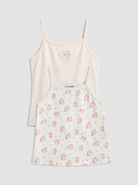 LCW Kids Hello Kitty Baskılı Kız Çocuk Atlet 2'li - S6HH60Z1-FQK