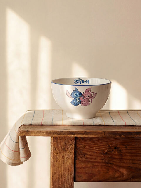 LCW HOME Stitch Baskılı Seramik Kase - S6HI43Z8-M0T