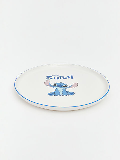 LC WAIKIKI Stitch Lisanslı Baskılı Yuvarlak Seramik Tabak - S6HI69Z8-M0T
