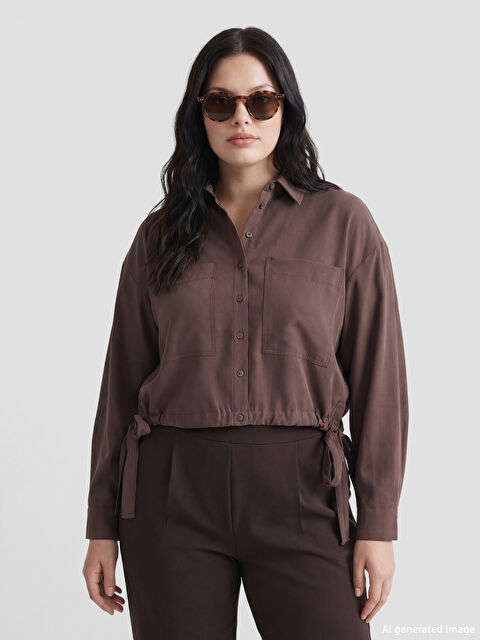 LCW EVERYDAY Bağcıklı Oversize Kadın Gömlek	
