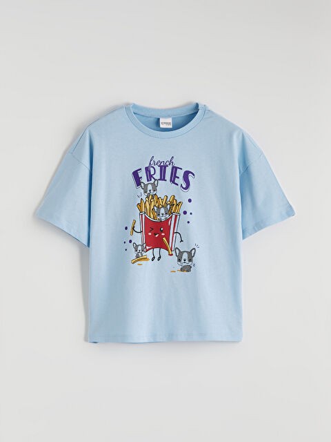 LCW ECO Baskılı Kız Çocuk Pijama Üst - S6HJ42Z4-G7V