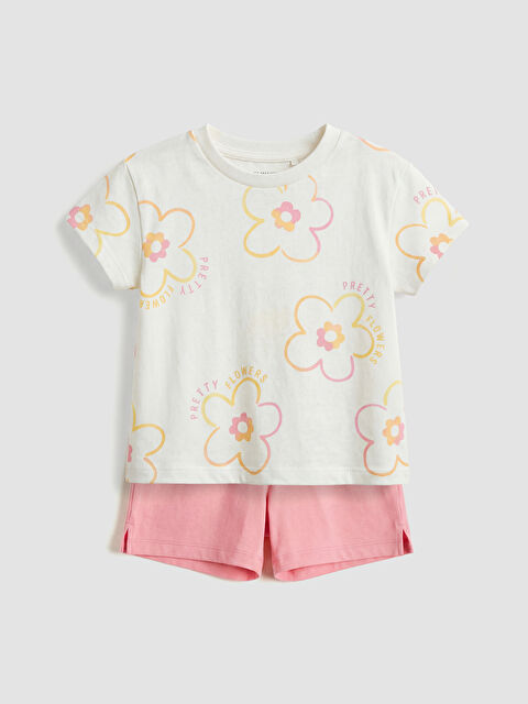 LCW baby Baby Girl ECRU Set - S6HJ56Z1-LRA