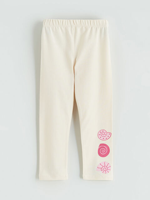 LC WAIKIKI Beli Lastikli Baskılı Kız Çocuk Tayt - S6HJ99Z1-FXU