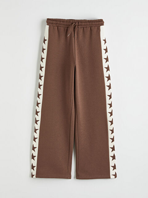 LCW Kids ვარსკვლავური ნიმუშის გოგონების სპორტული შარვალი - S6HK02Z4-R1R