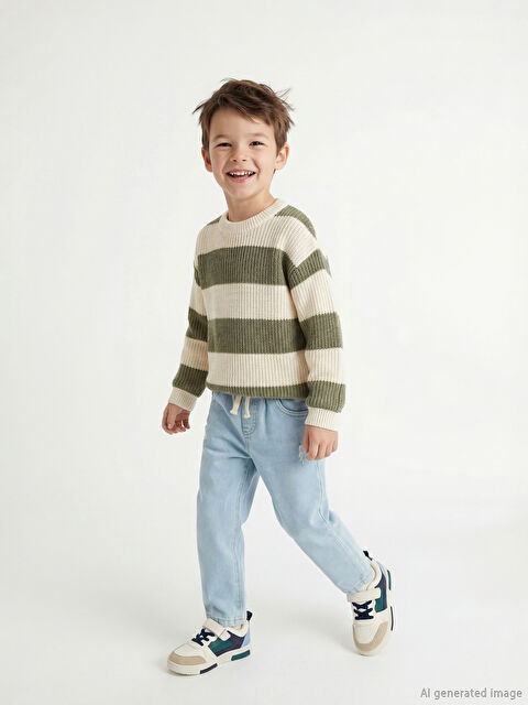 LCW Kids Beli Bağlamalı Erkek Çocuk Jean Pantolon - S6HK04Z1-476