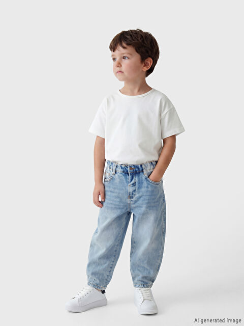 LCW Kids Baggy Fit Erkek Çocuk Jean Pantolon - S6HK09Z1-311
