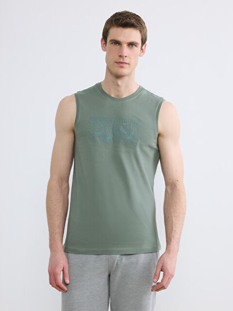 LCWAIKIKI Classic Man KHAKI T-Shirt - S6HK41Z8-1WC