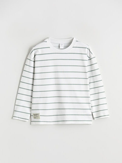 LCW Kids Çizgili Erkek Çocuk Tişört - S6HK93Z1-LFM