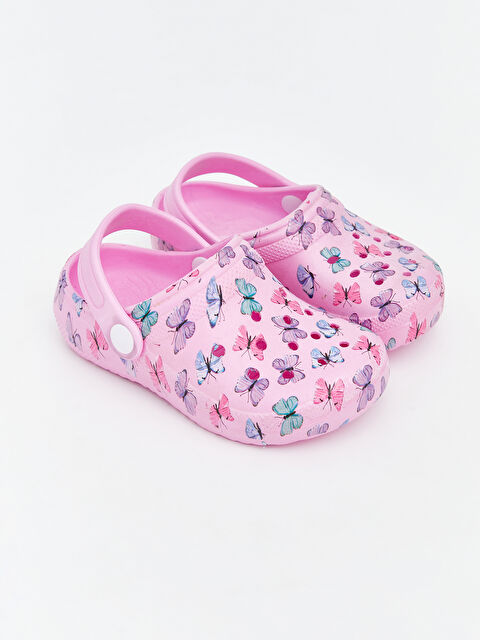LCW STEPS صنادل شاطئ للبنات الصغيرين بطبعة الفراشات - S6HM89Z1-LT4