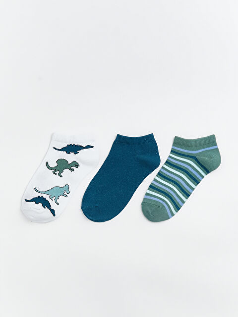 LCW Kids Erkek Çocuk Patik Çorap 3'lü - S6HN19Z4-J5E