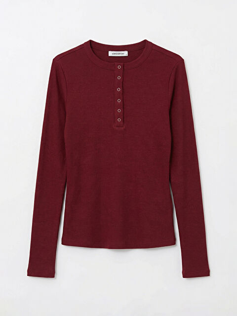 LCWAIKIKI Classic Bisiklet Yaka Fitilli Kadın Body - S6HN56Z8-HRW