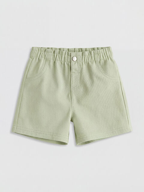LCW baby Kız Bebek Gabardin Şort