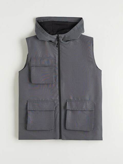 LCW Kids Kapüşonlu Erkek Çocuk Yelek - S6HN85Z4-HGL