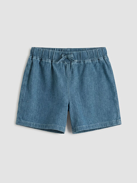 LC WAIKIKI Beli Lastikli Kız Çocuk Jean Şort - S6HP16Z4-311