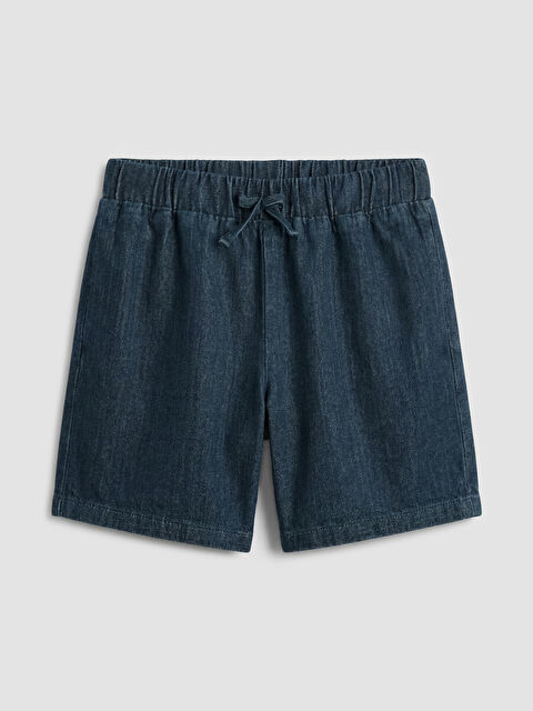 LC WAIKIKI Beli Lastikli Kız Çocuk Jean Şort - S6HP16Z4-507