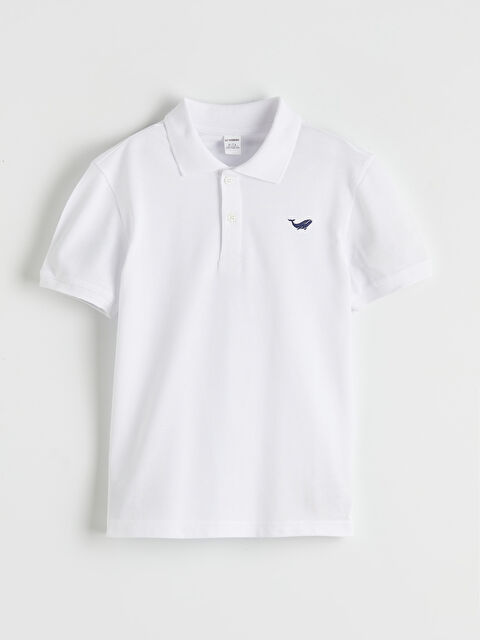 LCW Kids تي شيرت بيكيه مطرز بياقة بولو للأولاد - S6HP38Z1-Q6K