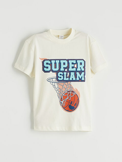 LCW Kids Boy BEIGE T-Shirt - S6HP43Z1-QVK