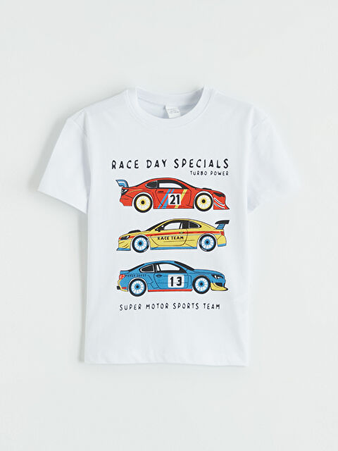 LCW Kids تي شيرت ياقة دائرية مطبوع - S6HP49Z1-Q6K