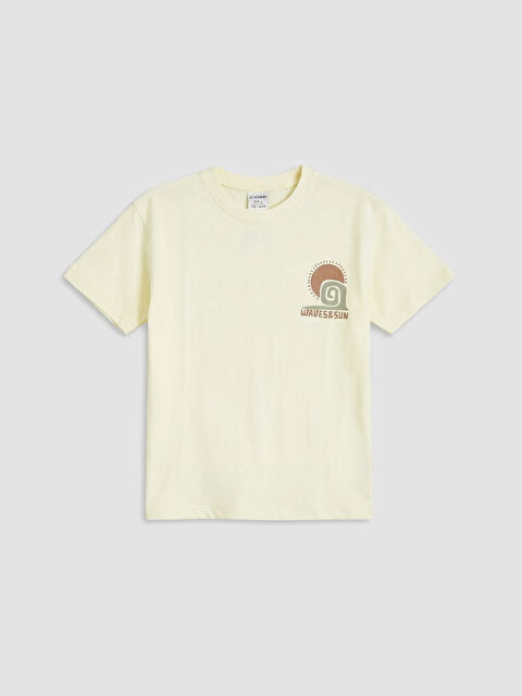 LCW Kids تي شيرت أولاد مطبوع بياقة دائرية